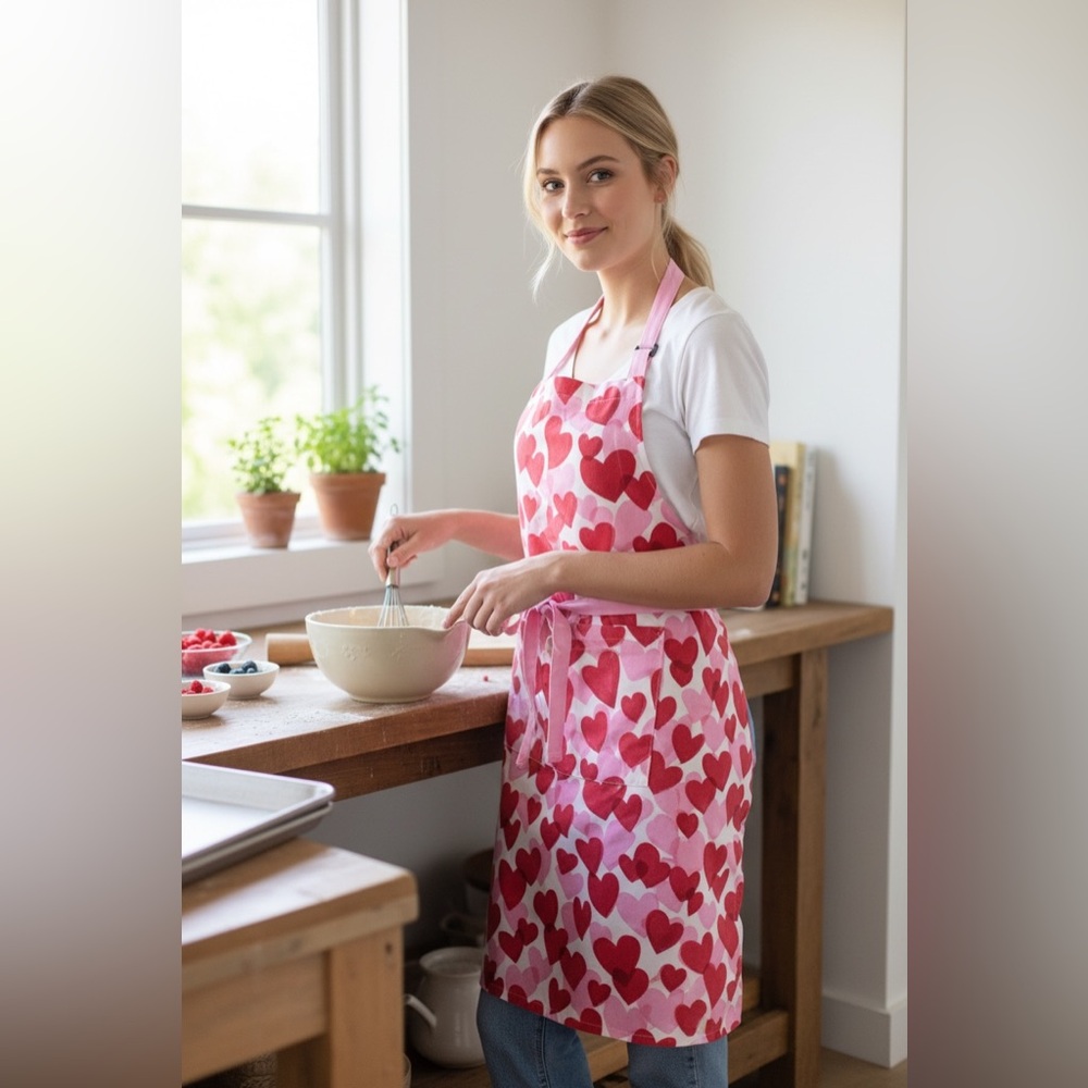 Kate Spade Heart Pattern Apron - Picture 2 of 2